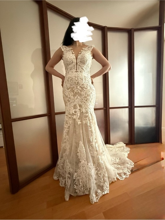 Essense of Australia Dresses & Skirts - Lace Mermaid Wedding Dress in Ivory/Cream